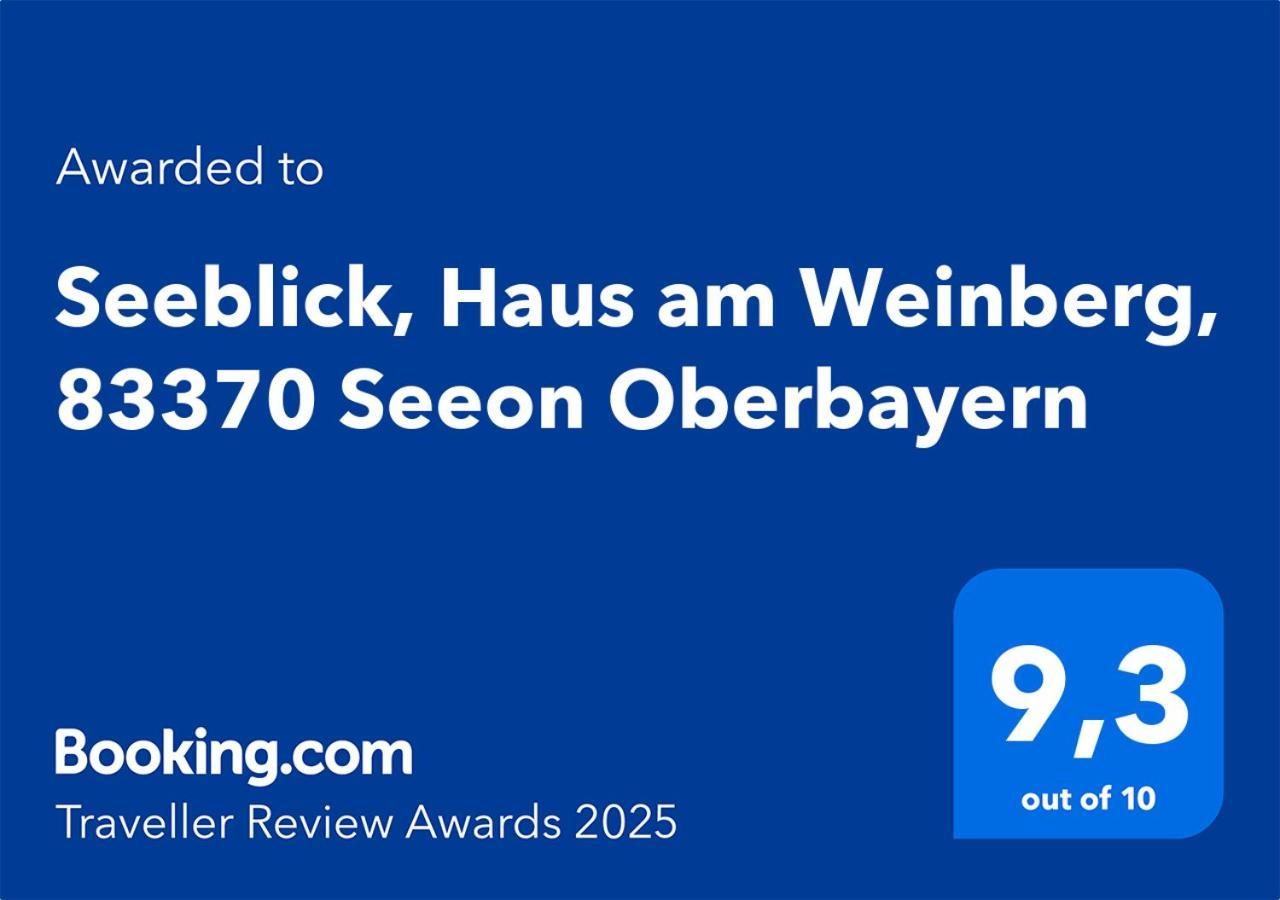 Seeblick Chiemgau, Haus Am Weinberg, 83370 Seeon Oberbayern Exteriér fotografie